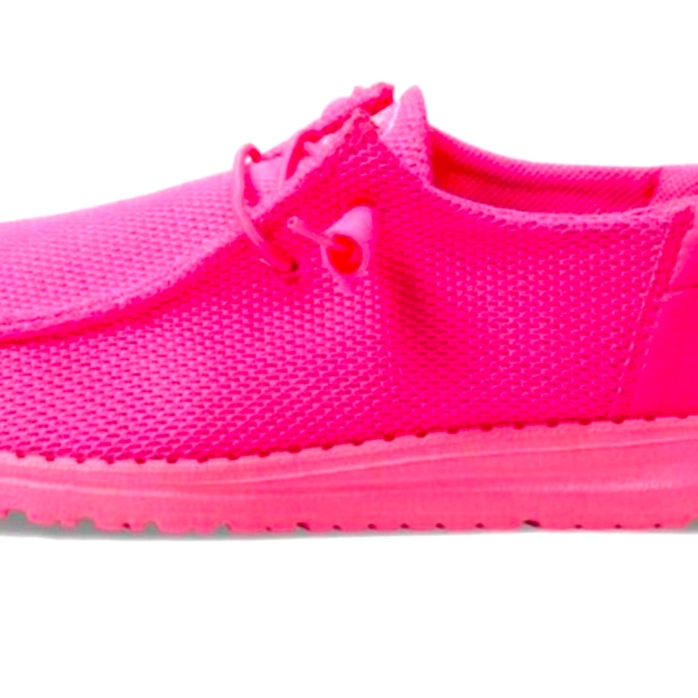 Womenâs Hey dudes, Electric pink size 8/8.5 - Picture 2 of 8